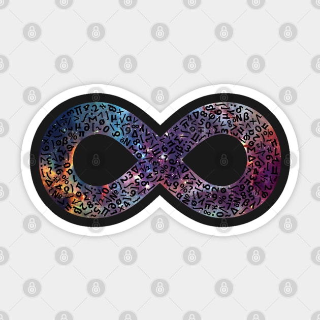 Infinity symbol universe V.3 Sticker by PrintablesPassions